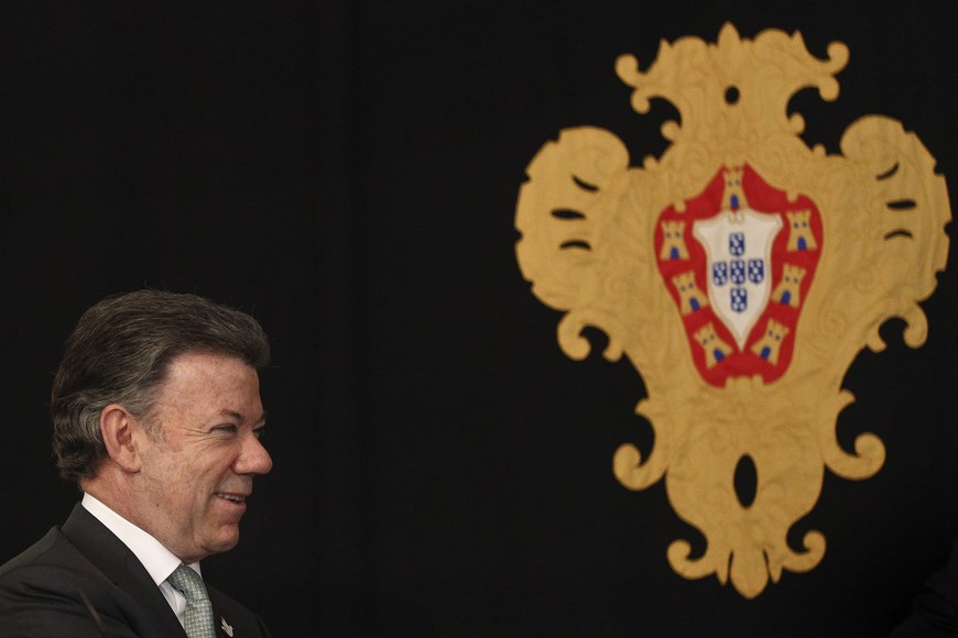 EL PRESIDENTE COLOMBIANO VISITA PORTUGAL