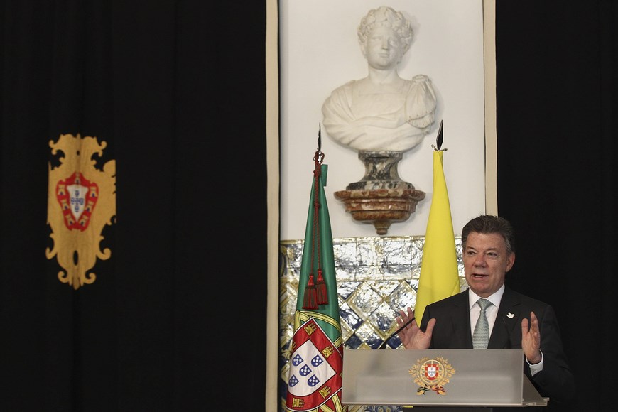 EL PRESIDENTE COLOMBIANO VISITA PORTUGAL