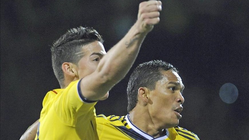 James Rodríguez y Carlos Bacca - Colombia 2 EE.UU. 1 - Foto EFE