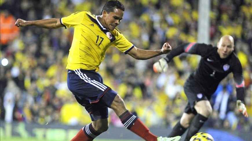 Colombia vence a EE.UU. y Pékerman libera jugadores para Copa Suramericana. 2 Carlos Bacca - Colombia 2 EE.UU. 1 - Foto EFE
