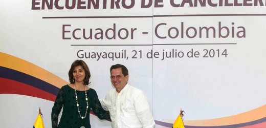 Los cancilleres de Colombia y Ecuador se reúnen para profundizar relaciones