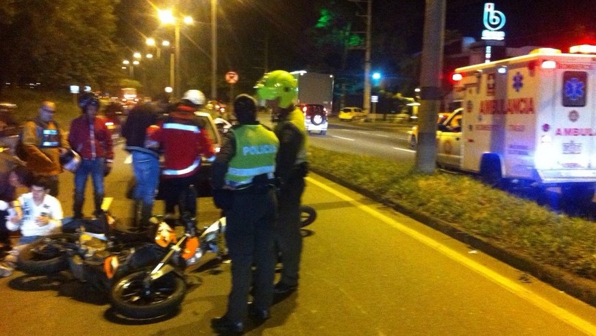 Accidente ocurrido en la autopista Sur. Foto: Cortesía