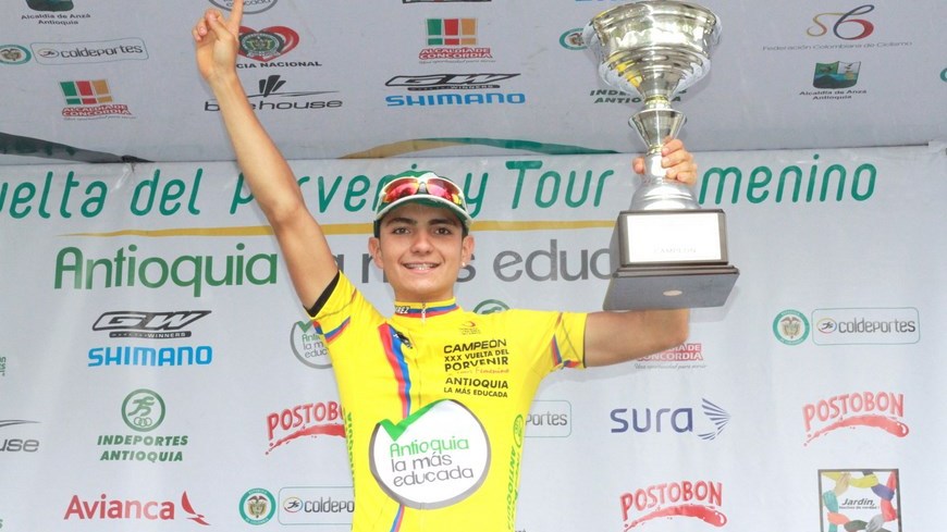 Brayan Hernández Campeón Vuelta del Porvenir - Foto Orgullo Antioqueño