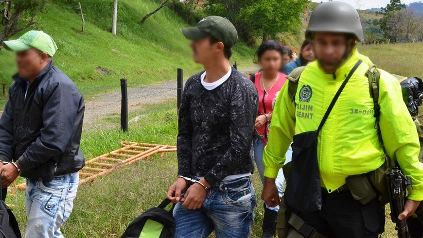 En Ituango cayeron ocho miembros de las redes de apoyo de las Farc 2 Foto: Policía Antioquia