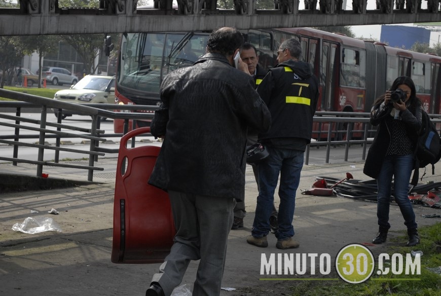 accidente transmilenio