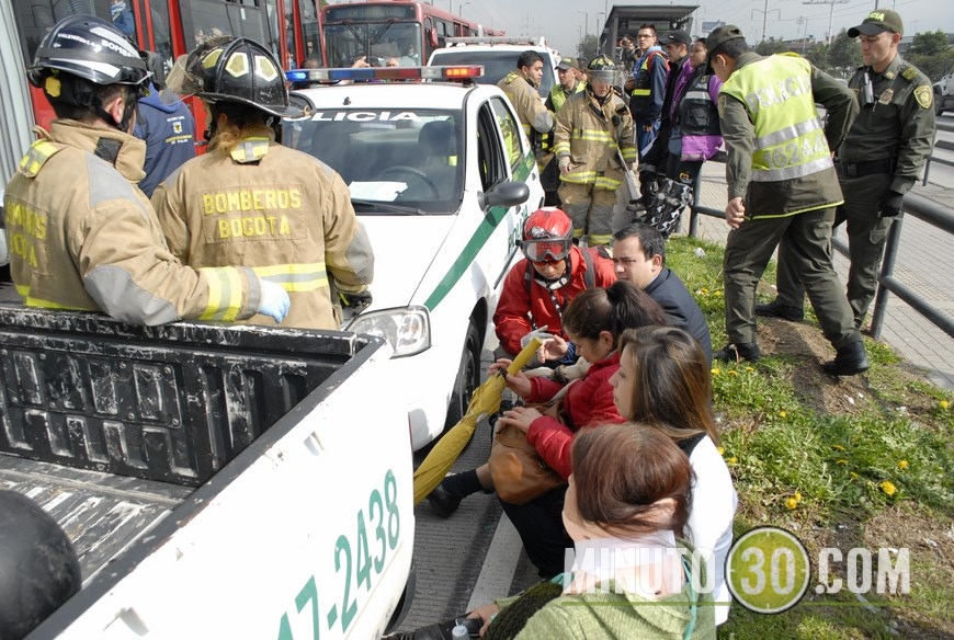 accidente transmilenio