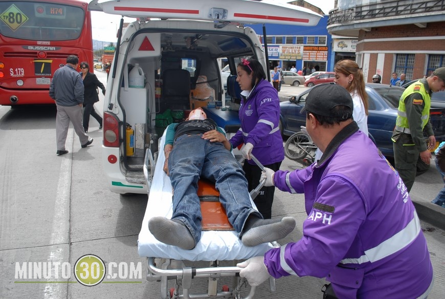 accidente transmilenio