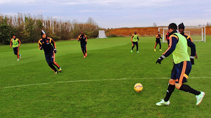 Selección Colombia entrenamiento en Londres -Foto FCF