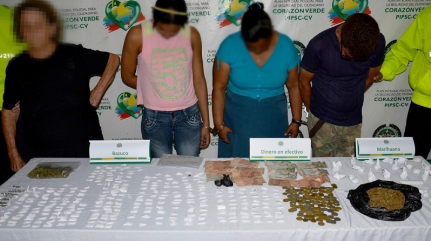 Cinco personas fueron capturadas en Caucasia por tráfico de alucinógenos 6 mito de seguridad 2