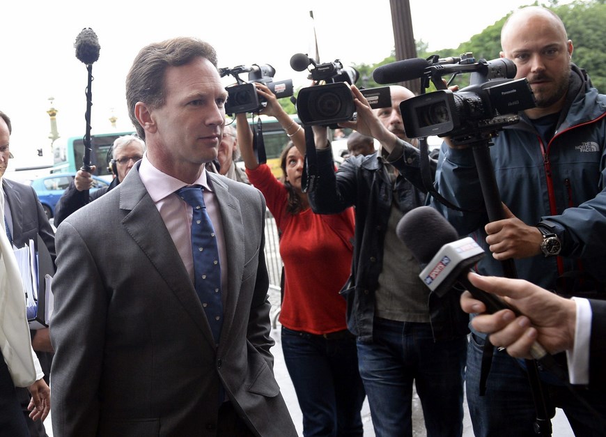 El director del equipo Red Bull, Christian Horner.