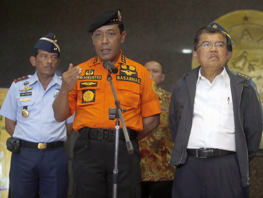 Indonesian Transport Ministry official press conference in Cengkareng, Jakarta