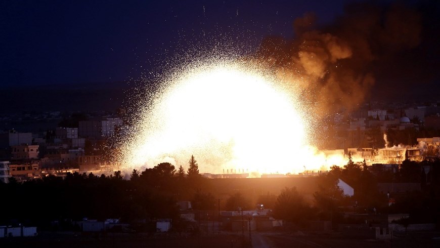 Bombardeos en Siria e Irak