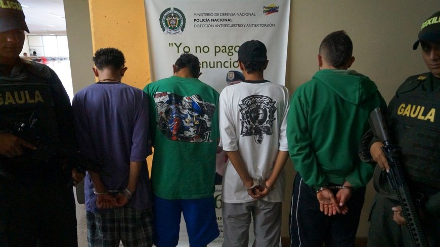 En la Comuna 13 cayeron cinco extorsionistas de la banda 'La Torre' 5 Foto: Policía Metropolitana