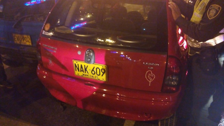 Carro recuperado. Foto: Cortesía