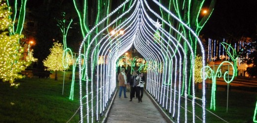 Noche de velitas y de luces bogotanas