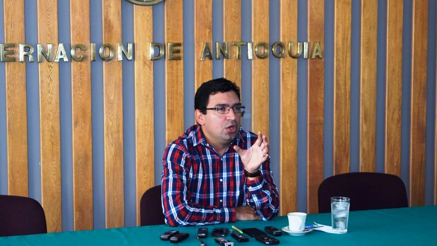 El Secretario de Educación de Antioquia, Felipe Andrés Gil