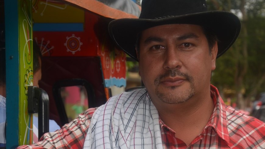 Edison García, denunciante. Foto: Guillermo Naranjo