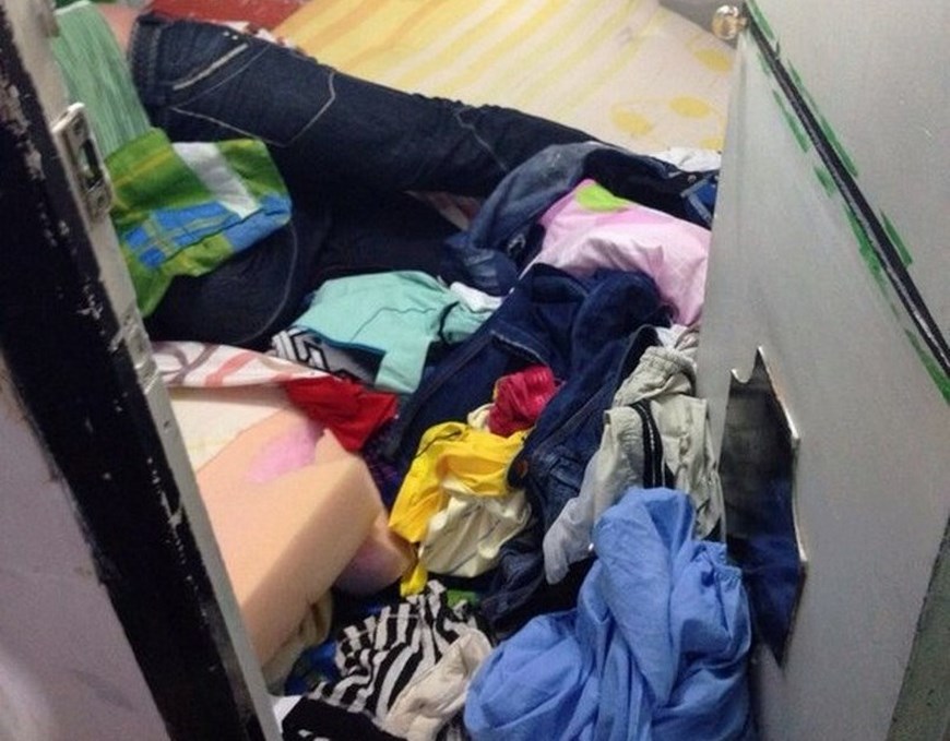 Así quedaron las celdas del patio 2 tras el operativo de control de anoche en Belalvista. Cortesía