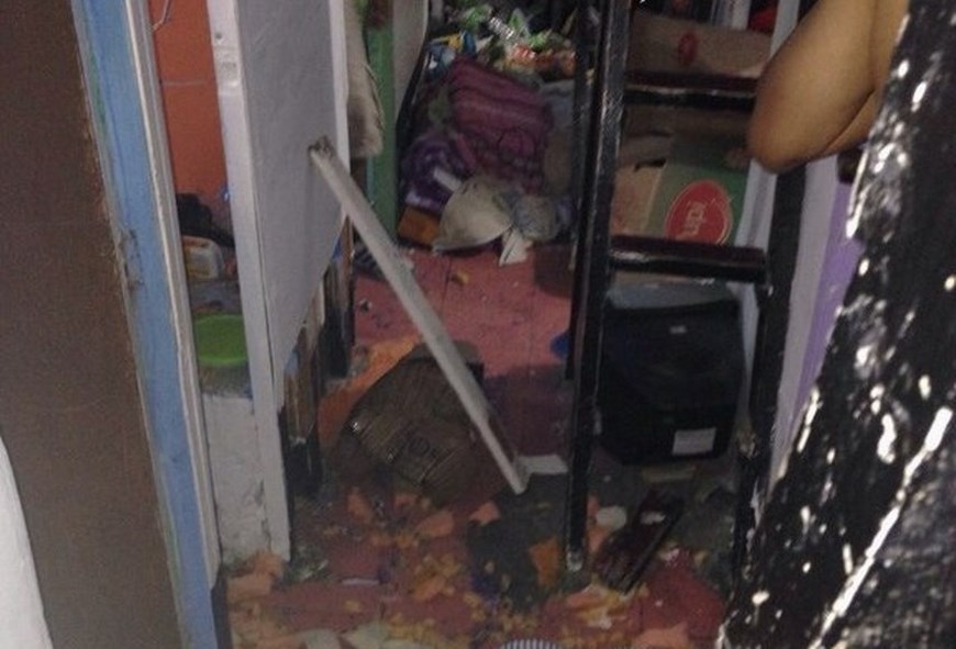 Así quedaron las celdas del patio 2 tras el operativo de control de anoche en Belalvista. Cortesía