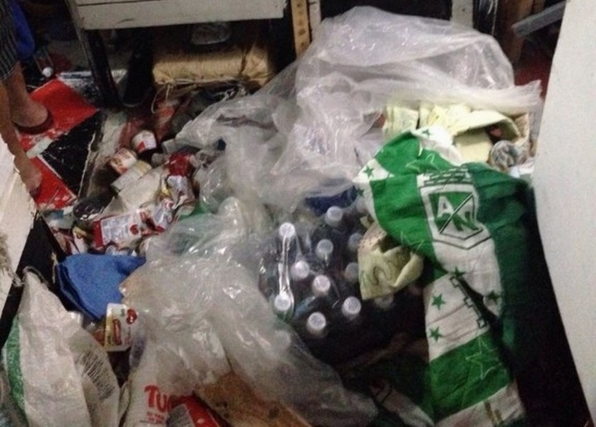 Así quedaron las celdas del patio 2 tras el operativo de control de anoche en Belalvista. Cortesía