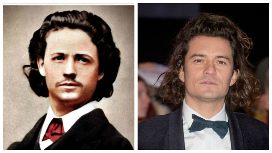 El actor Orlando Bloom es bastante parecido al pinto rumano Nicolae Grigorescu