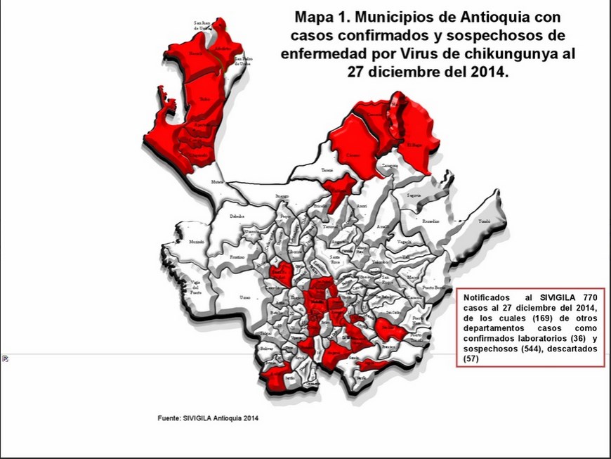 mapa antioquia chikunguña