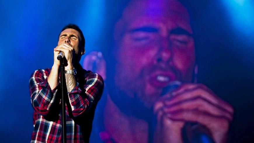 El vocalista de la banda Maroon 5 Adam Levine