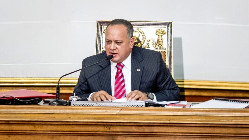 El presidente de la Asamblea Nacional de Venezuela, Diosdado Cabello,