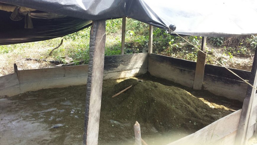 Ejército destruyó un laboratorio de las Farc y capturó a 4 miembros de las redes de apoyo en Briceño 7 Laboratorio destruido en Briceño. Foto: Ejército