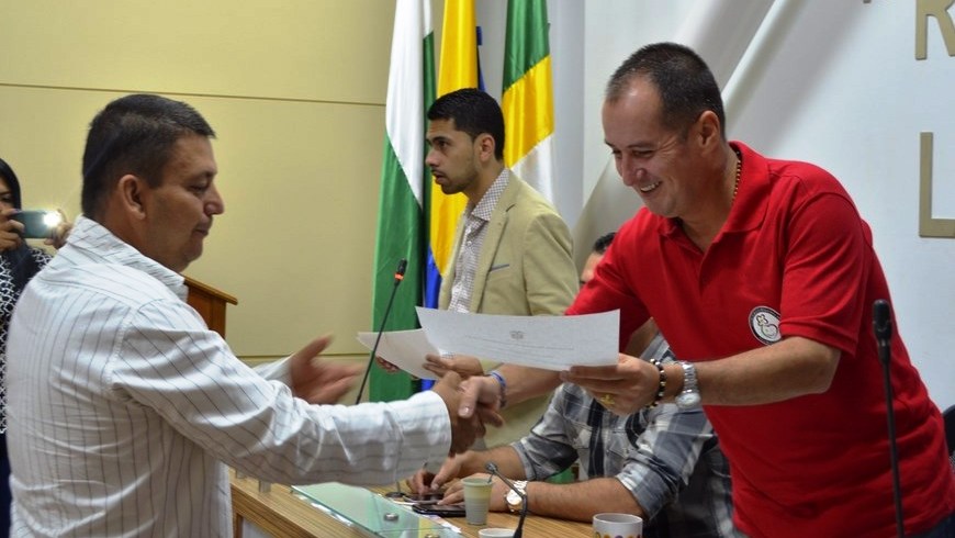 El Alcalde de Girardota, Luis Fernando Ortiz.