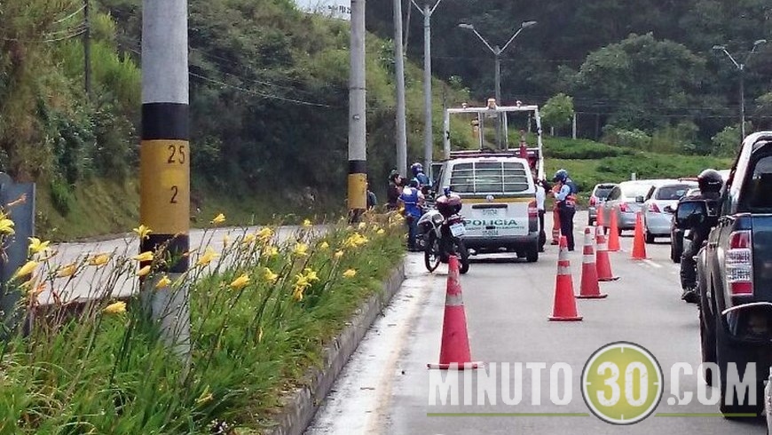 Incidente a la altura de Los Balsos.