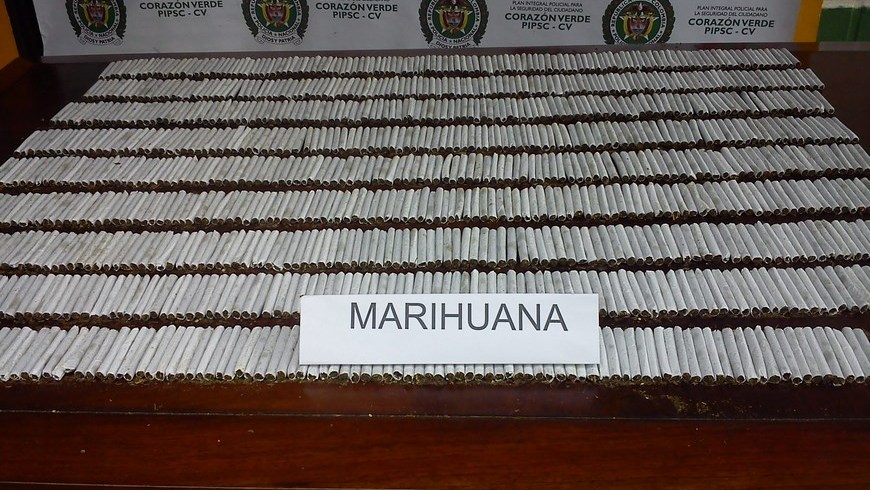 Policía incautó 1.030 cigarrillos de marihuana en San Jerónimo 4 Foto: Policía Antioquia