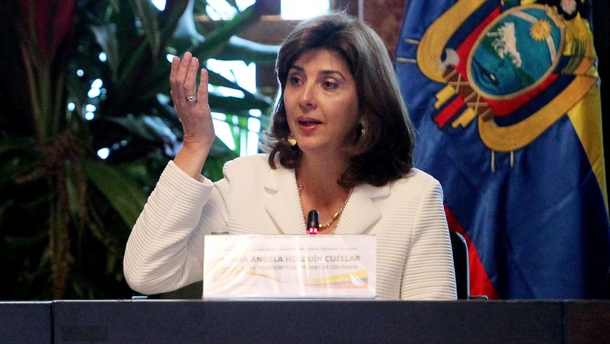 La ministra de Relaciones Exteriores de Colombia, María Ángela Holguín. EFE/Archivo.