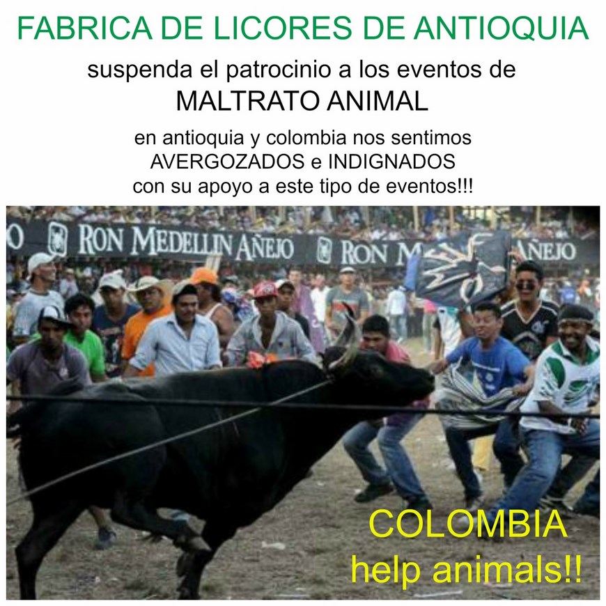 Fotografía antigua que asocia a la FLA con el patrocinio a las corralejas