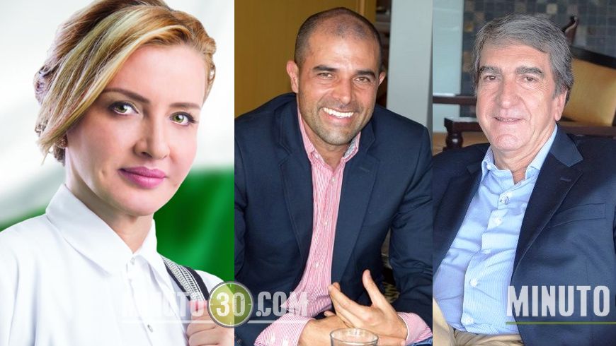 Liliana Rendón (i), Andrés Guerra (c), Fernando Correa (d)