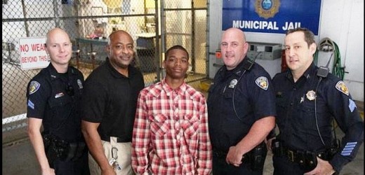 La heroica acción de un delincuente en una estación de policía. Video