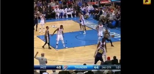 Trevor Booker encestó el que sería el mejor tiro en esta temporada de la NBA