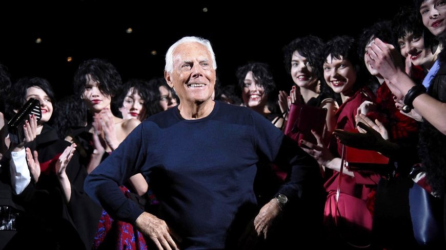 El diseñador italiano Giorgio Armani.