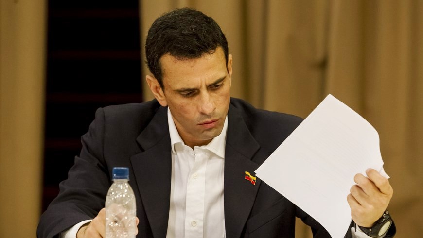Henrique Capriles Radonsky, excandidato presidencial de la oposición venezolana. EFE/Archivo