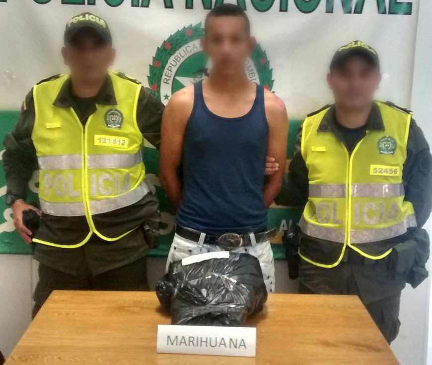 Intentó huir pero no pudo escapar de las autoridades en Caracolí 2 Foto: Policía Antioquia