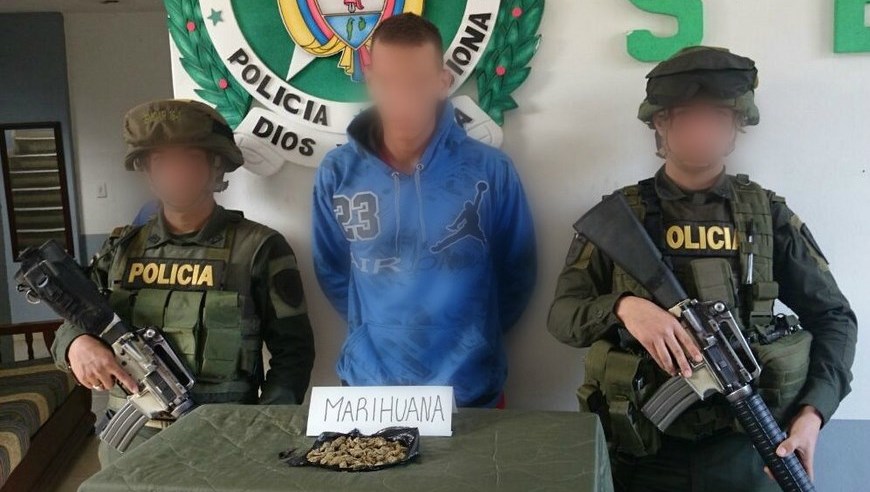 Con marihuana en su poder, autoridades capturaron a un hombre en Buriticá 2 Cortesía Policía Antioquia