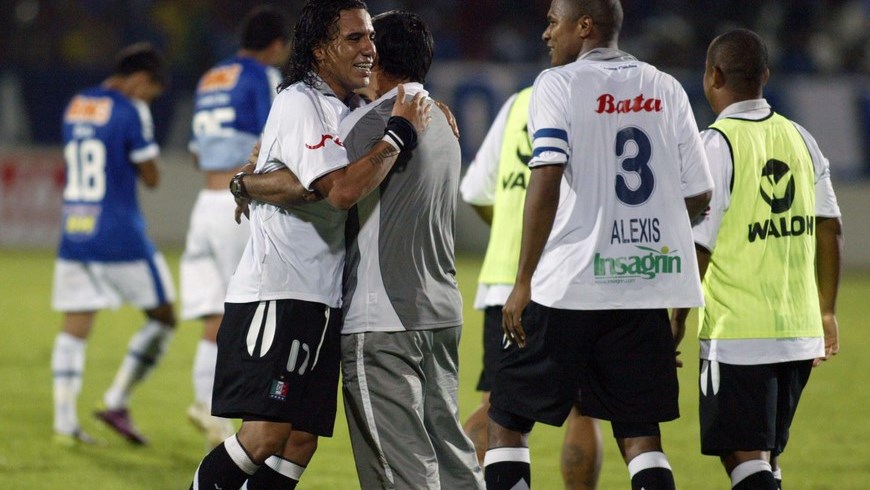 En la imagen, los jugadores de Once Caldas. EFE/Archivo
