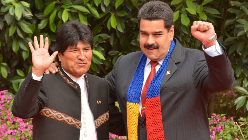 Evo Morales y Nicolas Maduro