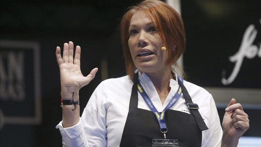 Leonor Espinosa, chef del restaurante "Leo cocina y cava" de Bogotá. Foto: EFE