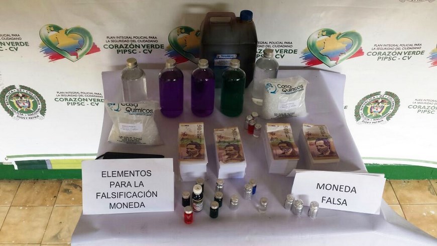 En Sonsón cayeron tres presuntos falsificadores de moneda 3 Foto: Policía Antioquia