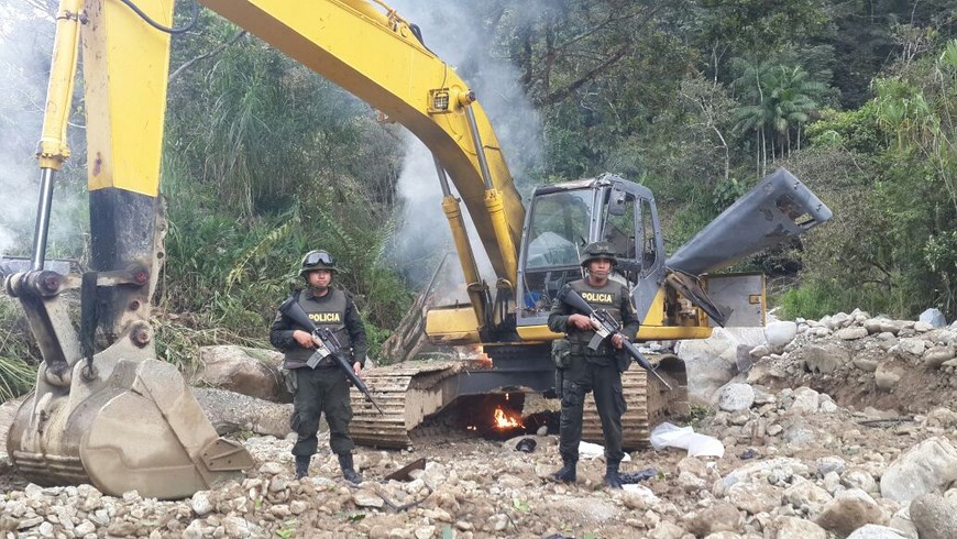 Seis capturas dejó operativo contra la minería ilegal en Rionegro 2 Foto: Cortesía