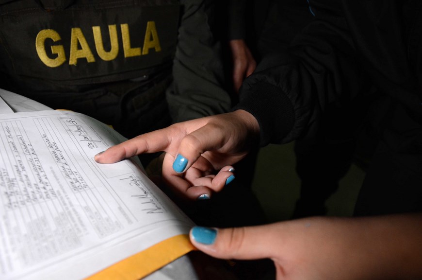 Operativo contra 'los Chatas'. Cortesía Policía Metropolitana