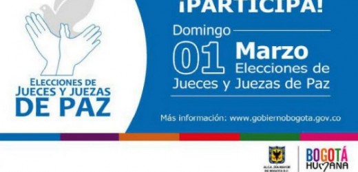 Bogotá elige jueces de paz y de reconsideración, este domingo