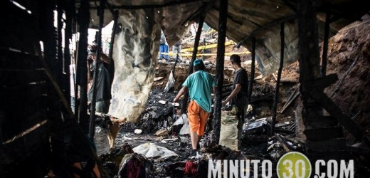 Fotos y Video: El día después de la conflagración que consumió 17 casas en vereda de Bello