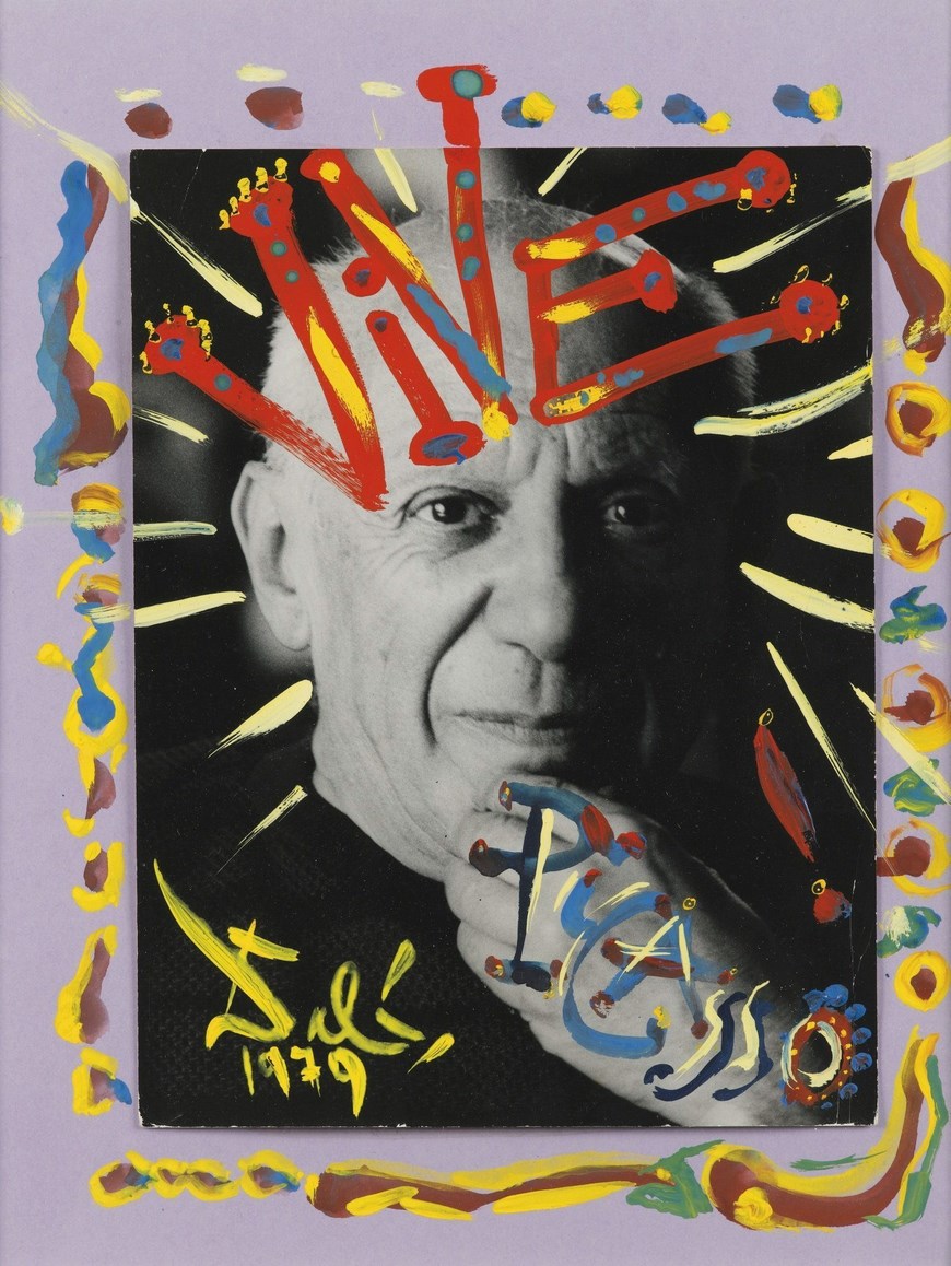 Reproducción facilitada por la editorial Elba de una postal realizada por Picasso y enviada a Salvador Dalí, que aparece en el libro "Picasso y yo", que recoge por primera vez el epistolario entre Dalí y Picasso, editado por Víctor Fernández. EFE